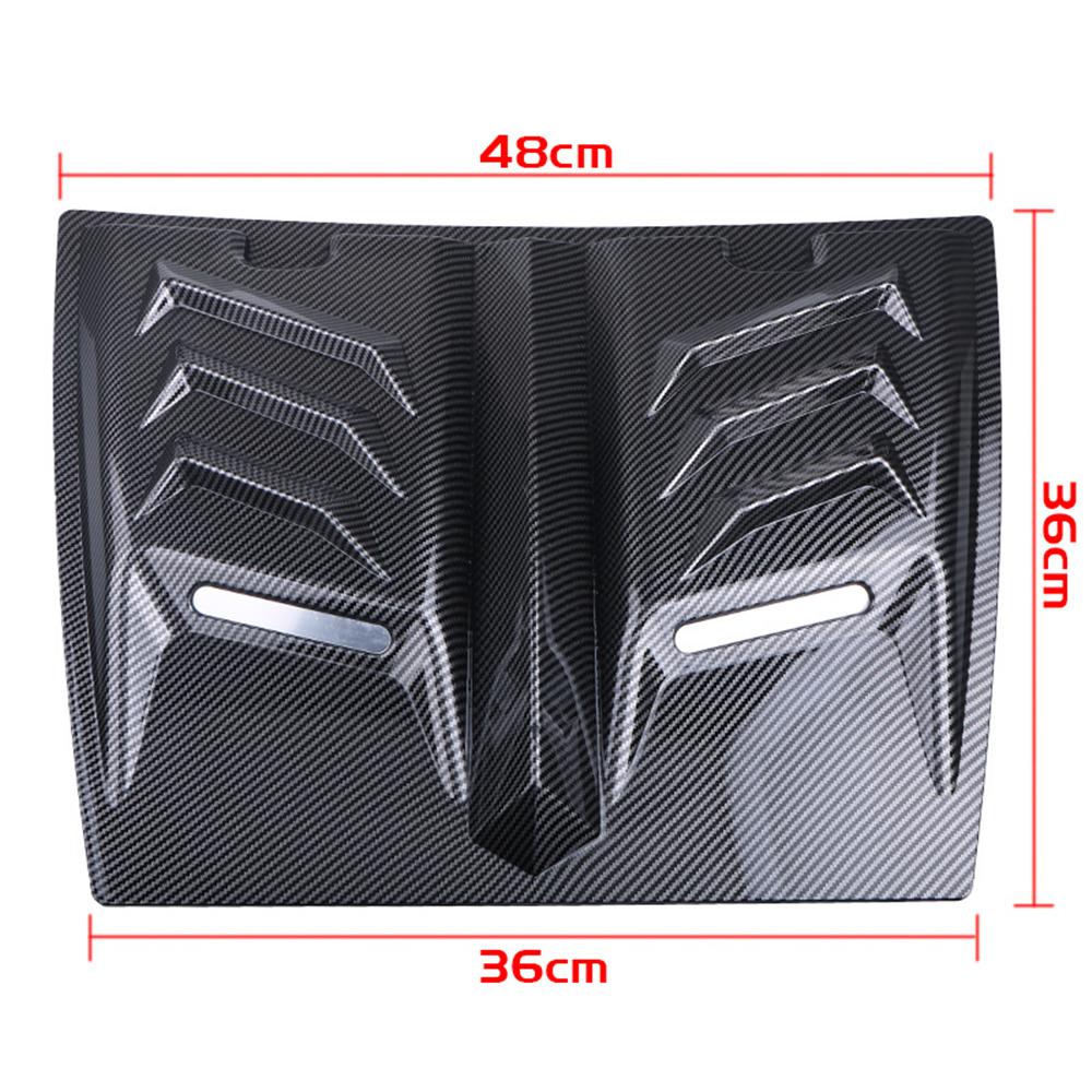 Carbon Fiber Look Universal Car Exterior Hood Vent Scoop Cover Air Intake Grille