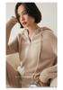 2024 Autumn-Winter Women's Cashmere Hooded Cardigan Knitwear Top