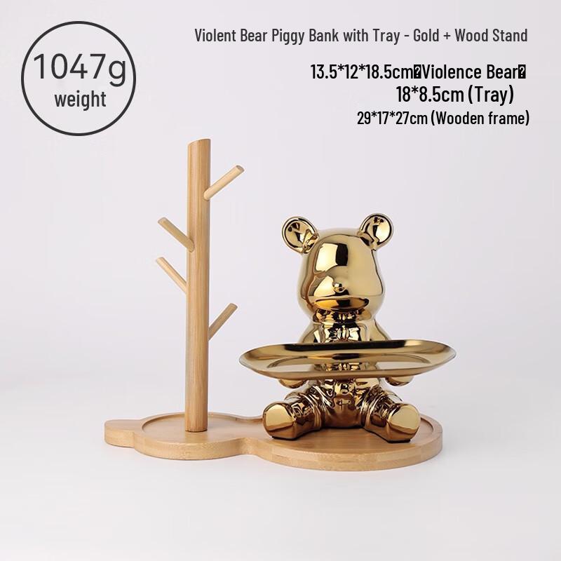 Violent Bear Decorative Tray Ornament