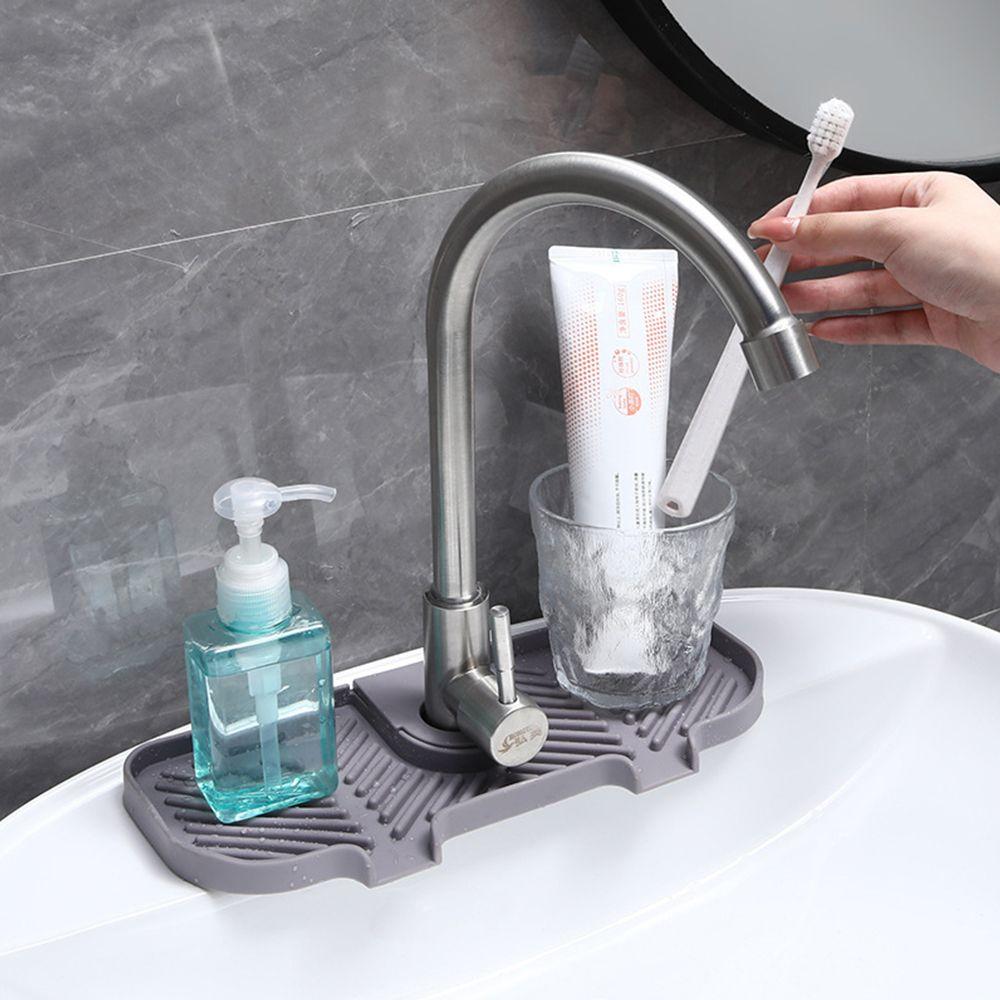 Protector Silicone Sink Splash Guard Faucet Absorbent Pad Drip Catcher Mat Faucet Absorbent Mat