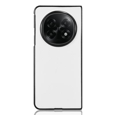 For Oppo Find N5 5G Case Carbon Fiber Texture Shockproof PU + PC Phone Cover