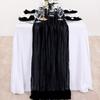 Svatební párty Běžec na stůl Gáza Halloweenský styl Skládaný Čistě černý Odolný proti skvrnám Opakovaně použitelný