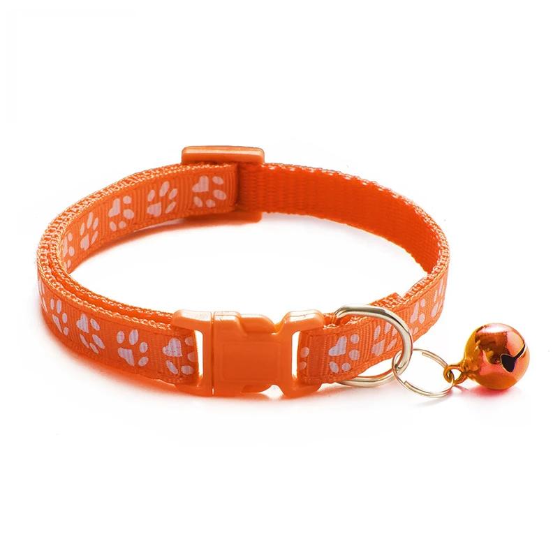 Popular Multi-color Optional Necklace Ring Cat Rope, Cat Bell Collar Dog Print Cat Collar Pet Supplies