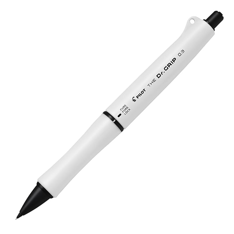 

PILOT mechanical pencil The Doctor Grip Black Accent 0.3mm matte white HTDGB13MW