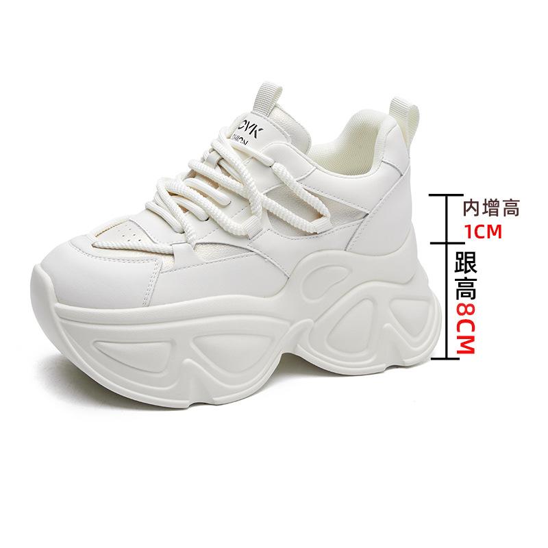 

Обувь для папы, женская повседневная спортивная обувь, легкая женская обувь, толстая подошва, внутренняя, увеличивающая рост обувь, детская, осенне-зимняя, высокое качество 34 белый