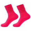 Calf Socks Slouch Socks Scrunch Stacked Socks Ribbed Knit Scrunchie Boot Socks for Women Girls