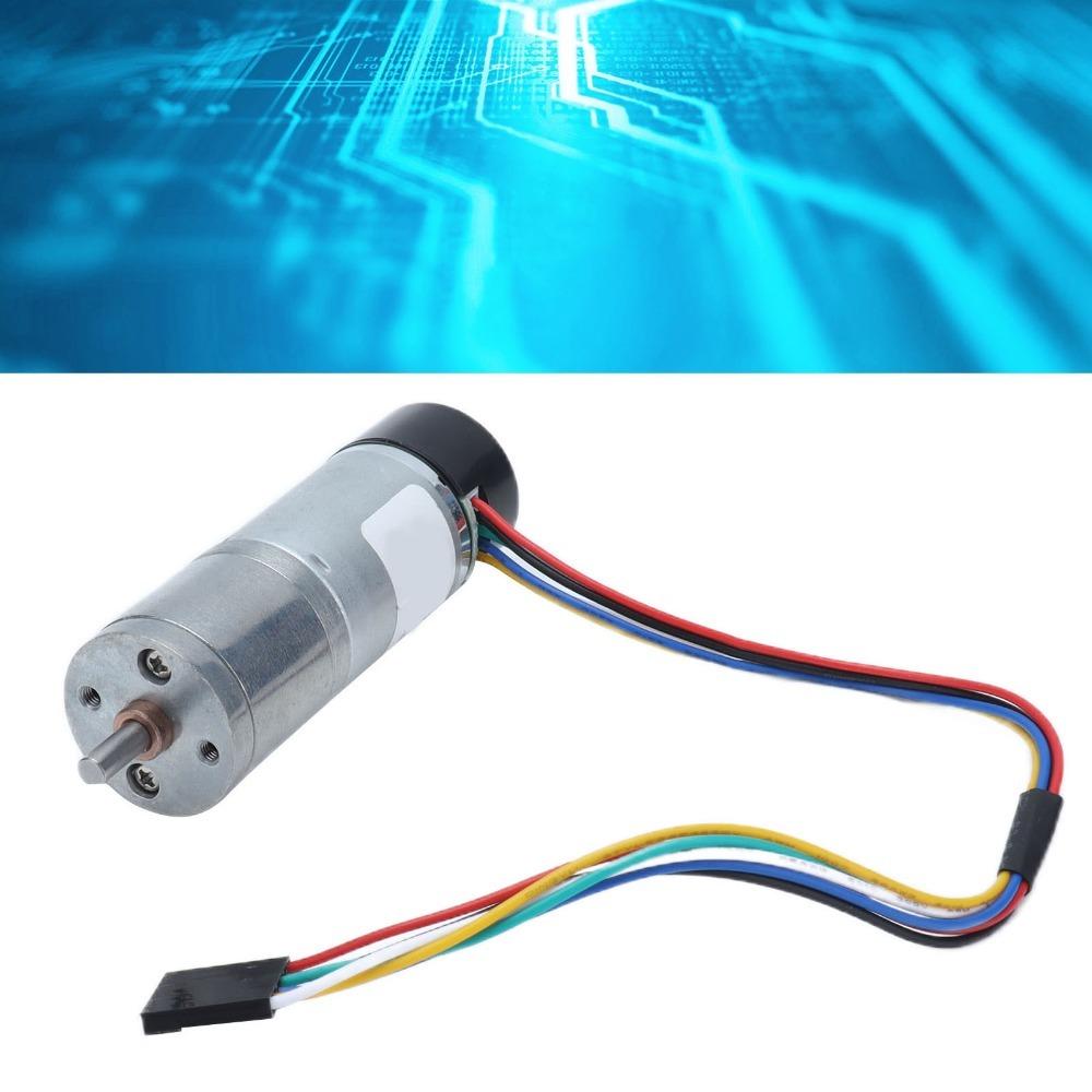 Dustproof DC Geared Motor Zinc Alloy Encoder Gear Motor Durable Metal Gearmotor  For Robot Model