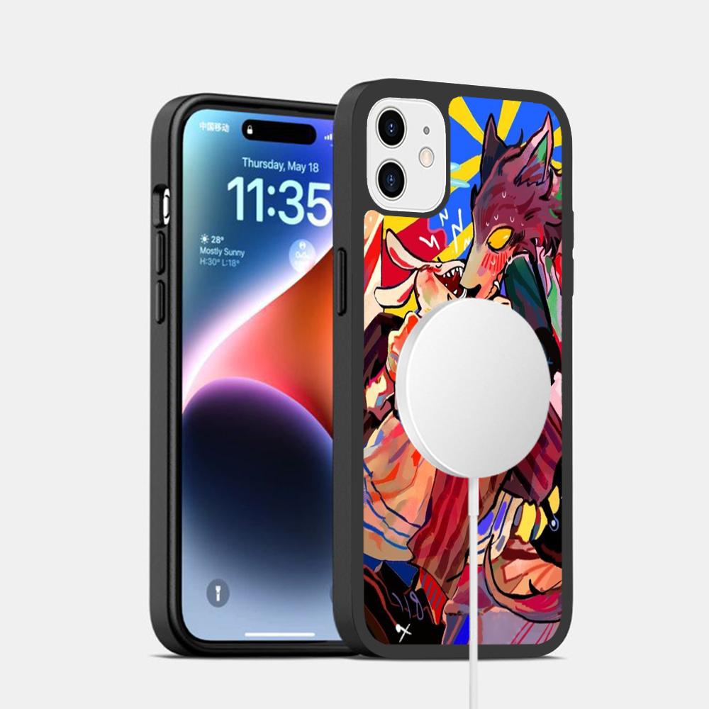 Classic Japanese Anime B-Beastars Phone Case Magnetic Case For IPhone 16 14 13 12 11 15 Pro Max Plus For Magsafe