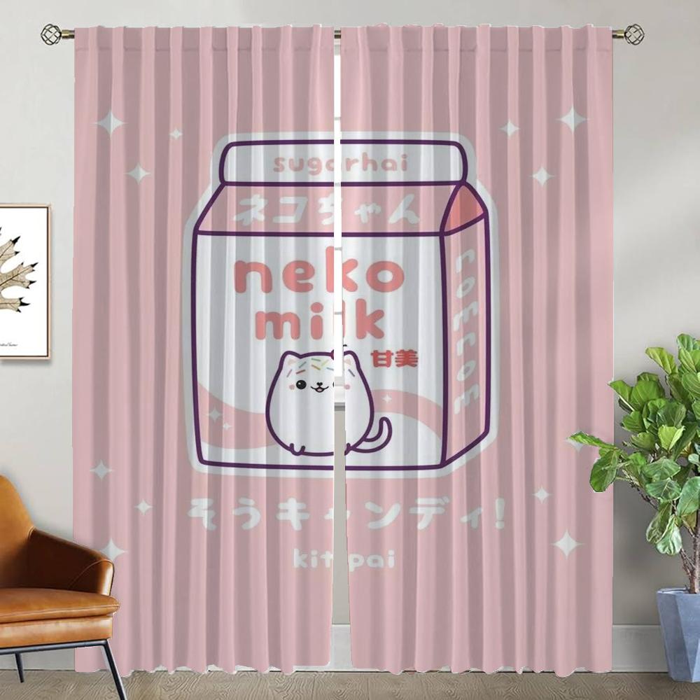Milchvorhänge Kinderzimmer Vorhänge für Schlafzimmer Verdunkelungsvorhang Raumteiler Halloween Dekoration Jalousien Wohnen Küche Elegant Zuhause