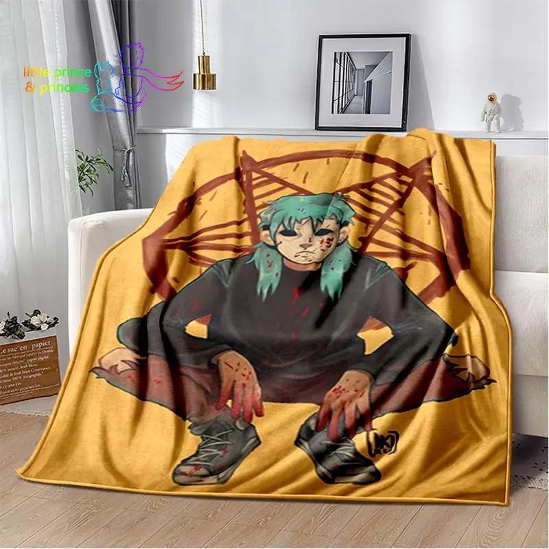 

Sally Face Blanket Game Blankets Sofa Cover Flannel Decoration Gifts for Kids and Adults Throw Blanket for Home Outdoor Quilt 75x90cm