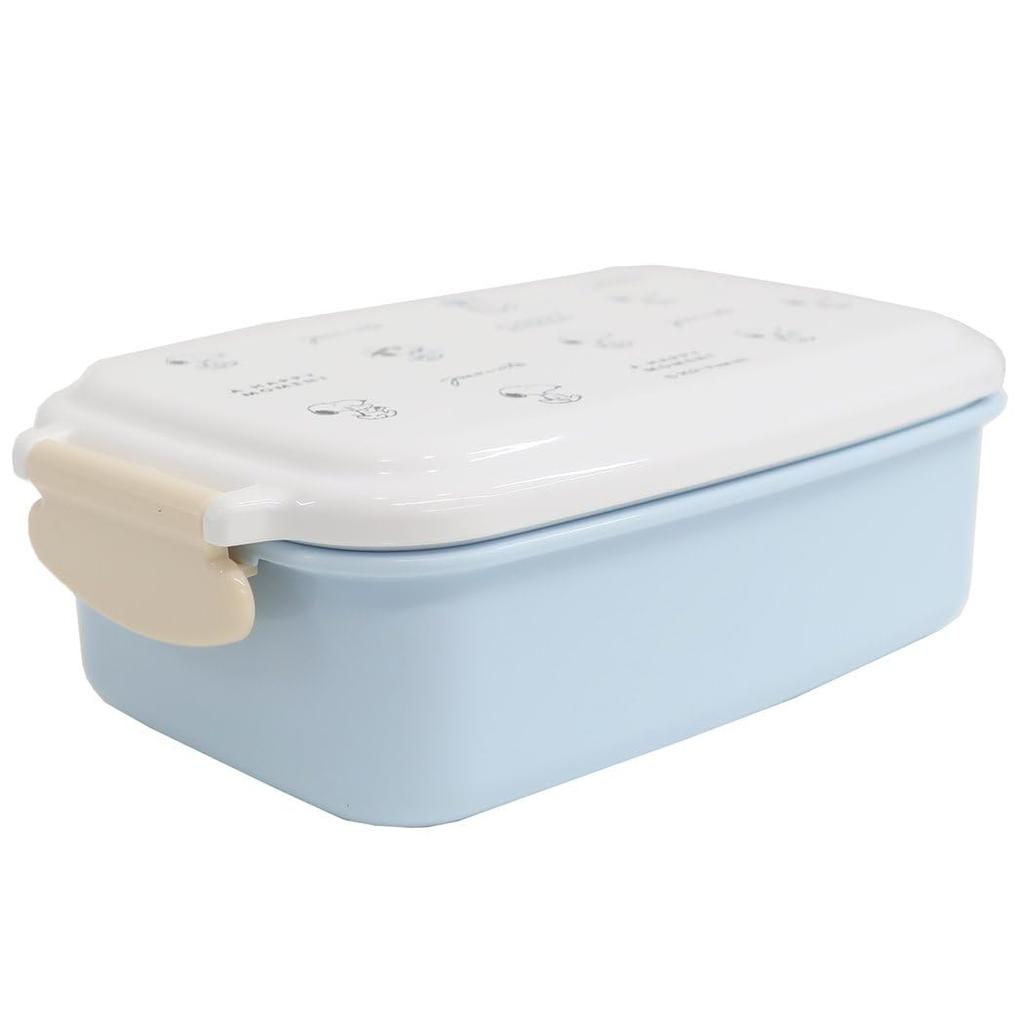 Kamio Japan Snoopy Antibacterial Lunch Happy Moment Single-Tier Box, [041974]