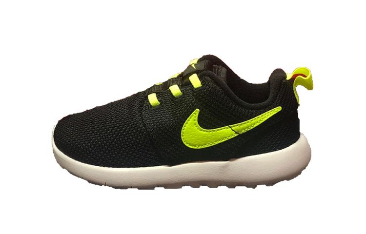 Nike Roshe One Low top Running Shoes Black Green Infant And Toddler 749430-032 21