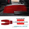 Real Soft Carbon Fiber Sticker For Abarth 595/592C/695/695C Fiat 500/500C 2016-2026 LHD RHD Car Gear Shift Handbrake Side Panel