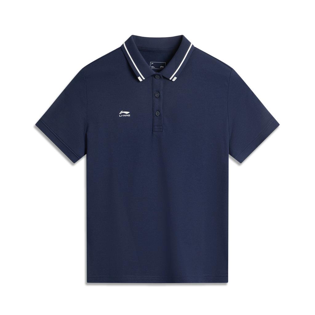 Li Ning Pullover Casual Sports Simple Comfortable Versatile Short Sleeve Polo Shirt Women Tops APLV060-8
