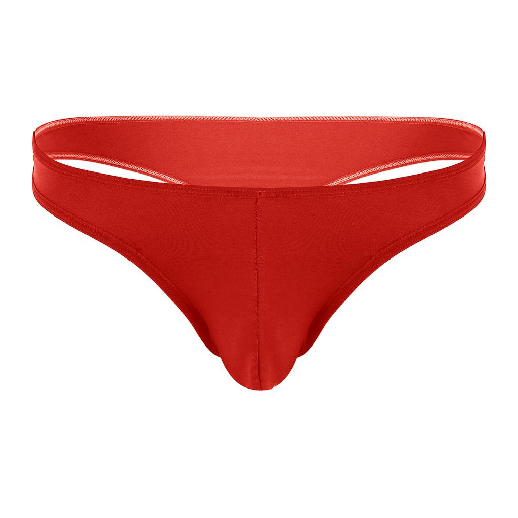 Men's Sexy Pouch Thong Bikini Briefs O-Ring Enhance Jockstrap T-Back Underwear