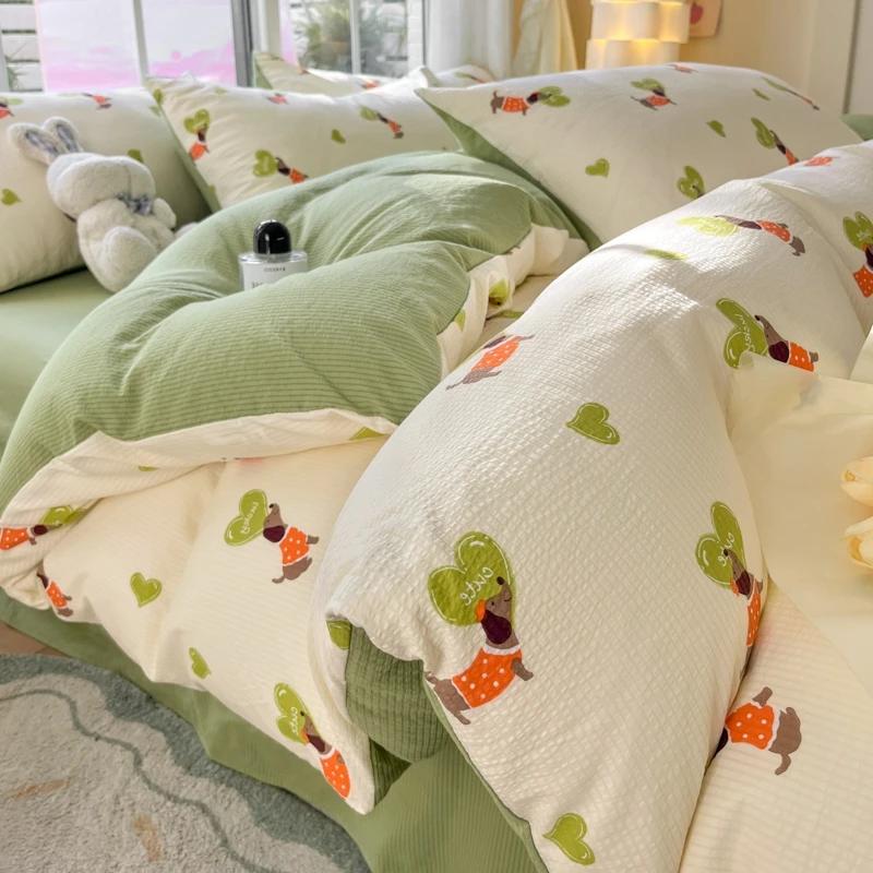 Povlečení Capybara Queen Size 4ks pro milovníky Kapybary Kluci Dívky Dárky Kreslený povlak na přikrývku Oboustranný povlak na přikrývku na kávu