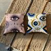 E-Eye Print Cushion Cover Fabric Soft Furnishing,Pillowcase, Cushion Cover, Sofa Pillow, Home Decoration