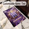 Crystal Velvet Rug Anderlecht FC Print Custom Name Text Floor Mat Home Decor