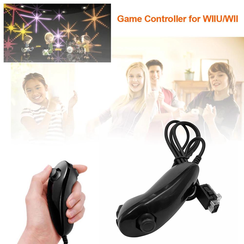 For Nintendo Wii Game Controller Nunchuck Hand Curved Game Handle Controller Joystick For Nintendo Wii/Wii U Gamepad Accessories