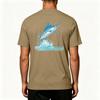 Men's Outdoor Fishing T Shirt Short Sleeve UPF 50 Plus Sun Protection Stretch Cooling Sports Tee Lightweight Quick Dry