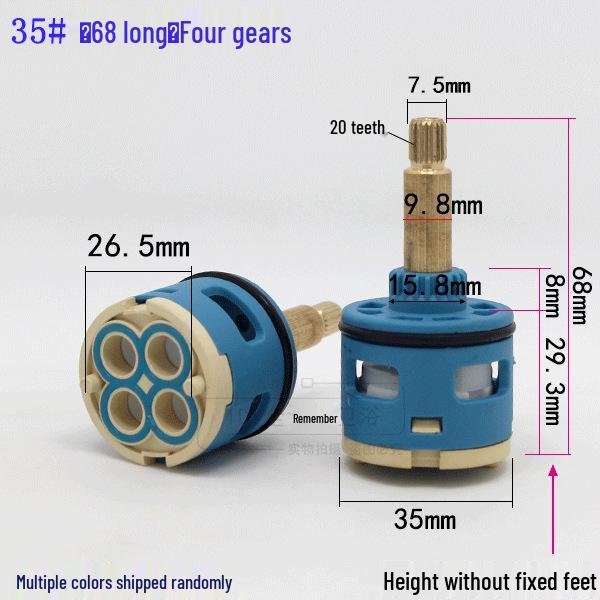 3/4-Hole Faucet Cartridge Valve Core, 3/4-Function Shower Bathtub Mixer Tap