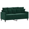 2 Seater Sofa Dark Green 140 Cm Velvet