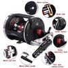 Baitcasting Reel 14+1BB Smooth Drag Wheeel Boat Tackle Fishing Sea Fishing Rolling Roll