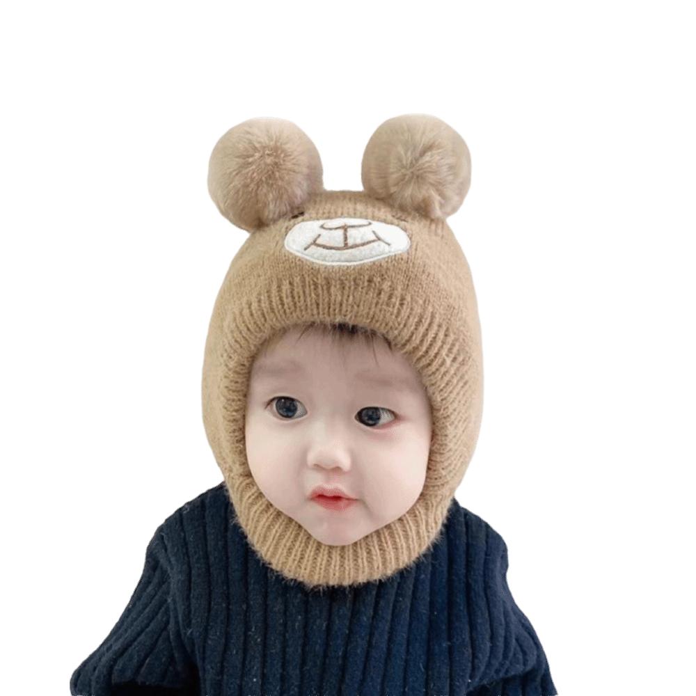 Plush Baby Winter Hats Coldproof Newborn Cap Cute Warm Bonnet Kids