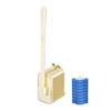 Brosse de toilette jetable avec seau de rangement hermétique anti-odeurs et poignée ergonomique murale, ensemble de brosses de salle de bain