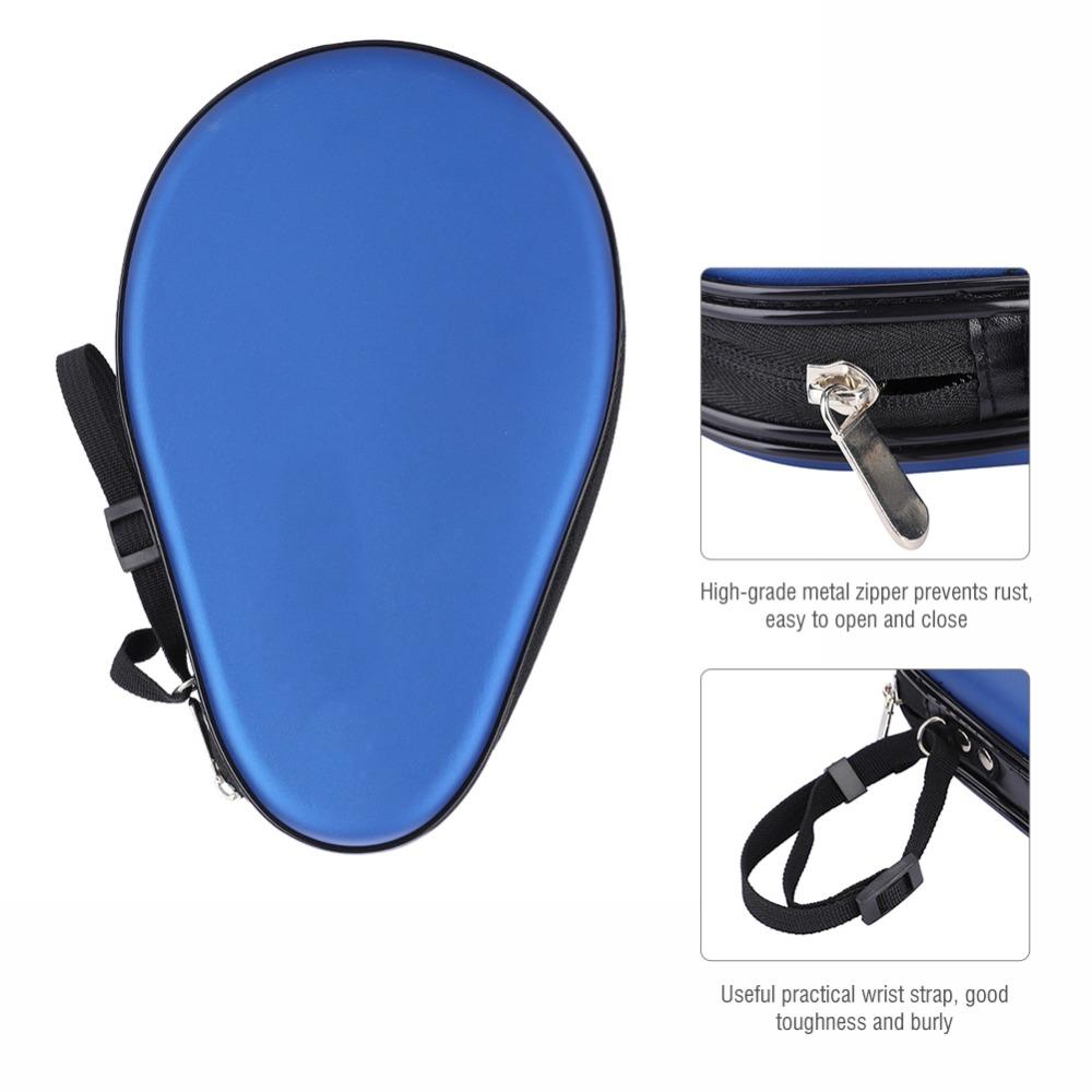 Hard Shell Ping Pong Racket Case Carrying Strap Table Tennis Racket Cover Table Tennis Equipment
