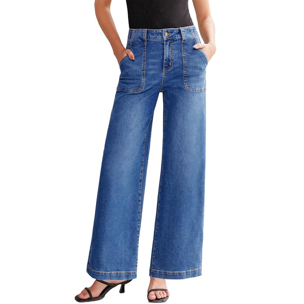 Women's Casual Fashion Straight Jeans