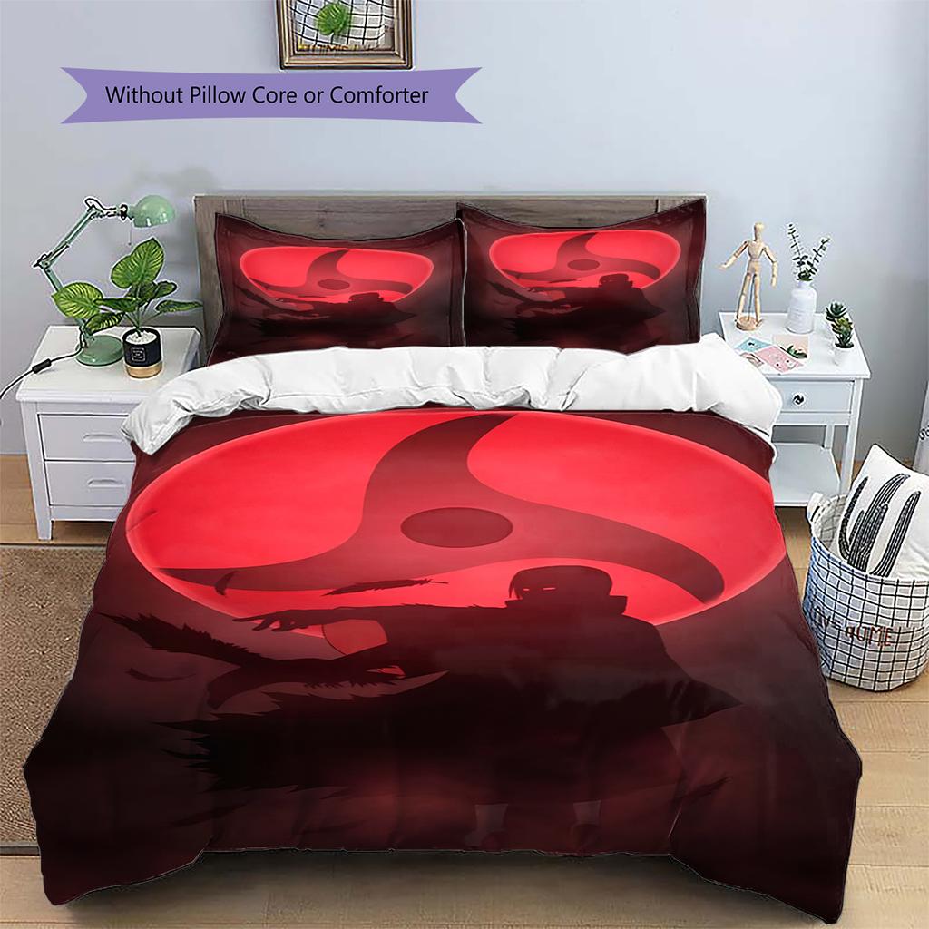 Set Copripiumino Trapuntato con Fantasia Cartone Animato Federa Decorazione per la Casa Regalo di Compleanno (1 * copripiumino + 2 * federa, senza nucleo)