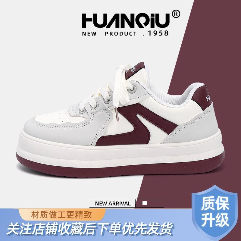 Global platform white shoes women's ZHQ3388 spring new heightening versatile popular sports shoes casual board shoes