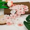 50pcs Edible Cherry Blossom Cake Toppers, Wafer Paper Flower Decorations for Cupcakes, Wedding, Birthday, and Party Cakes