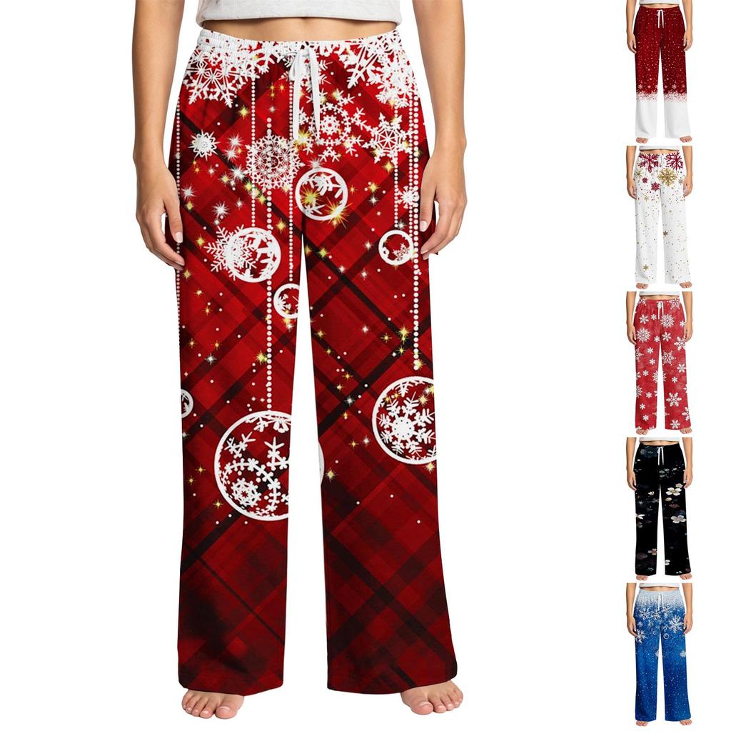 Women's Christmas Print Pajama Pants
