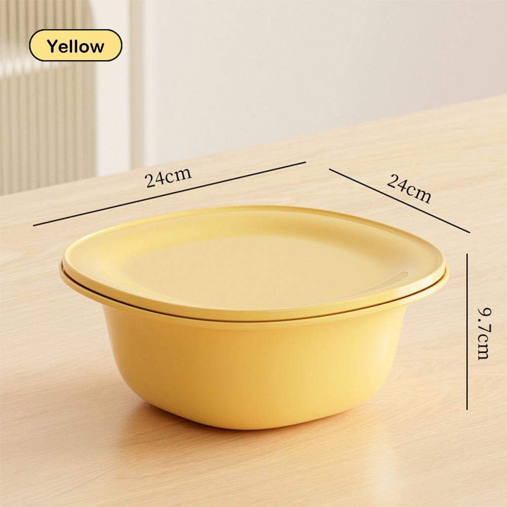 3-IN-1 Colander with Mixing Bowls Set Multi-functional Household Food Strainer with Lids Plastic Drain Basket Kitchen Essentials