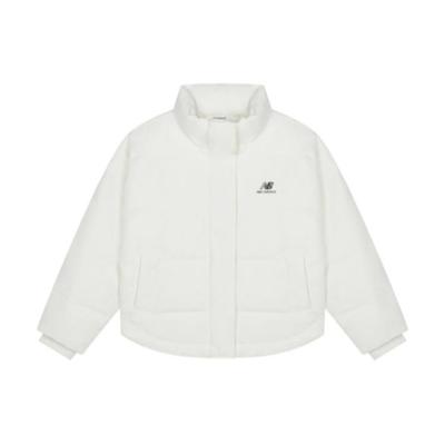 Down Jackets Women's White Stand Collar Moderate Parka Down Jacket AWJ23331-CIC