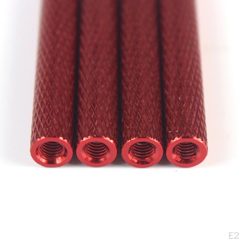 4 Pieces Aluminum Alloy Separator Column Spacer Pillar For RC Plane M3x30mm
