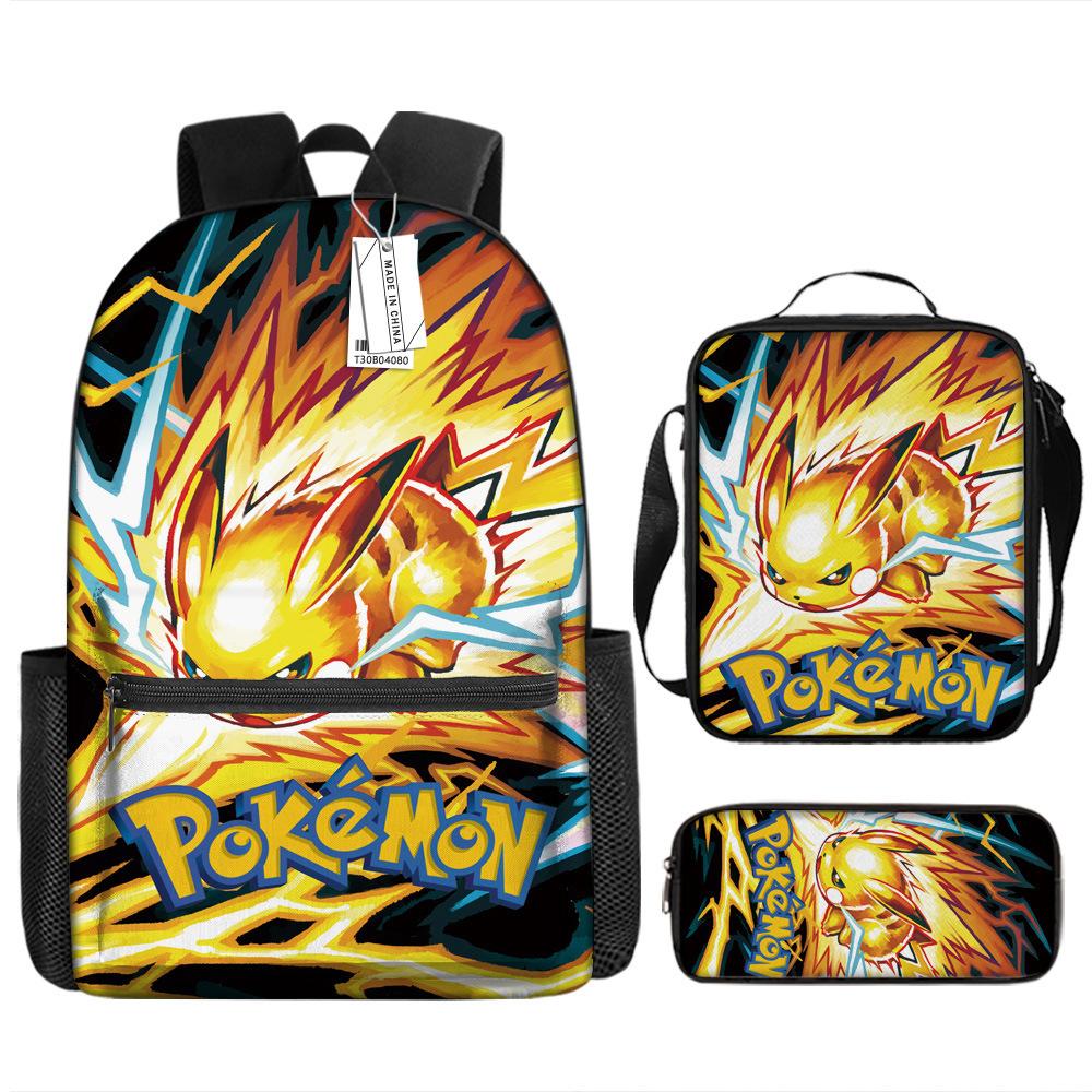 School Season Student Schoolbag Pokémon Pokémon Backpack Cartoon Satchel Pencil Case
