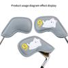 Cats Pattern Golf Iron Head Cover PU Leather Golf Club Covers Golf Head Protector  Golf Supplies