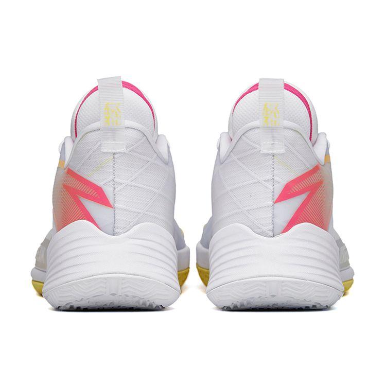 Anta Light Crazy 3 Nitrogen Technology Shock Absorption Non-Slip Wear-Resistant Low-Top Basketball Shoes Men Sneaker White Yellow Red 112221608-1