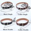 Women Punk Chain Fashion Belt Adjustable Double/Single Row Hole Eyelet Waistband with Eyelet Chain Decorative Belts