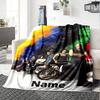 Custom Name Fast & Furious Theme Printed Blanket - Perfect for Couch, Bed, Travel & Outdoor Use | Machine Washable, Cozy & Durable.