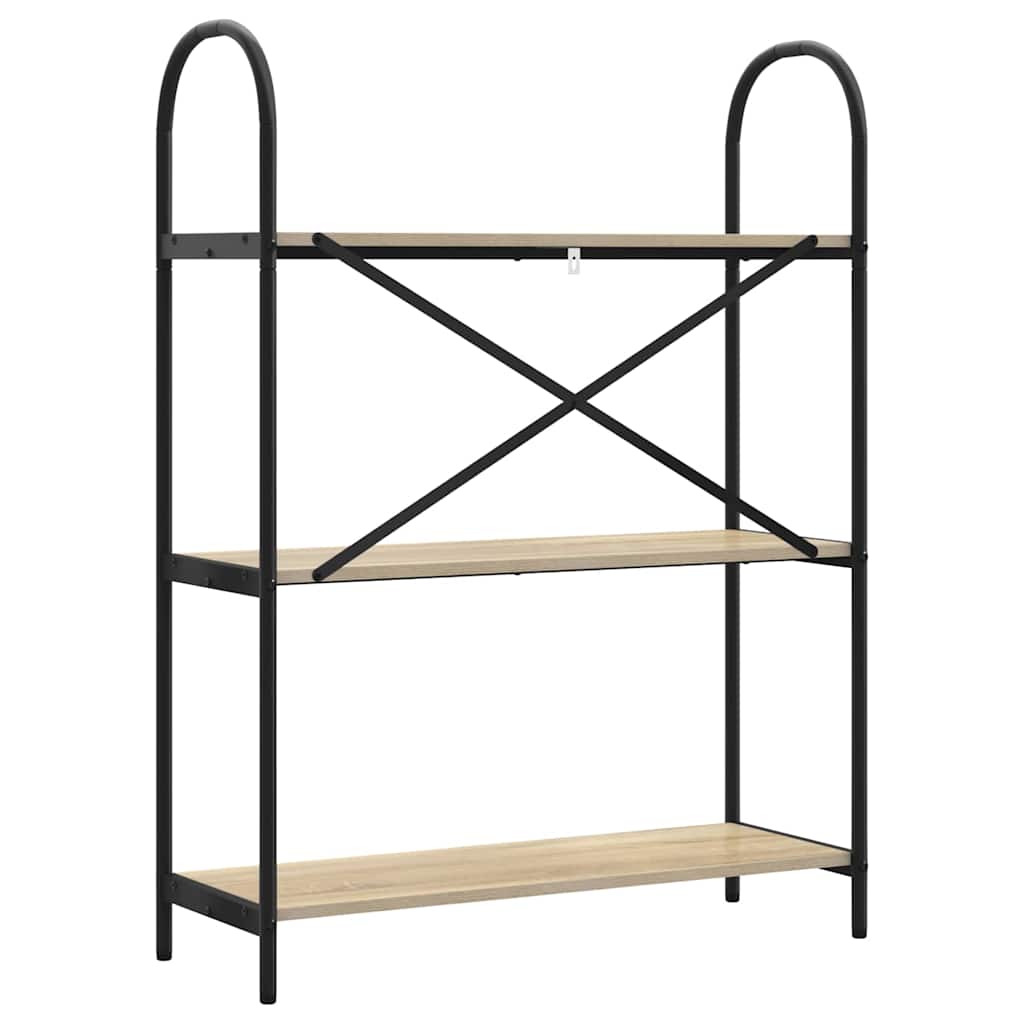 Bookshelf Sonoma Oak 80 x 30 x 109 cm Particleboard