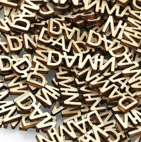

Handmade Natural Wood Love Letter Decor - FUCKsHUG