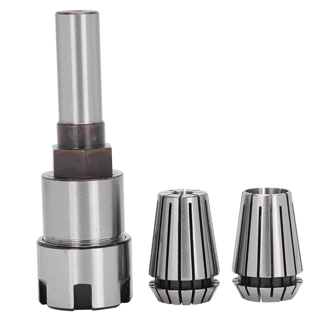 3Pcs Collet Chuck Milling Cutter (6.5mm+13mm) + Extension Rod 12 Shank CNC Lathe Tool