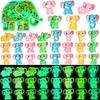 10Pcs Luminous Mini Resin Elephant Glow In The Dark Tiny Elephant Figures For Diy Fairy Garden Container Potted Plant Decor