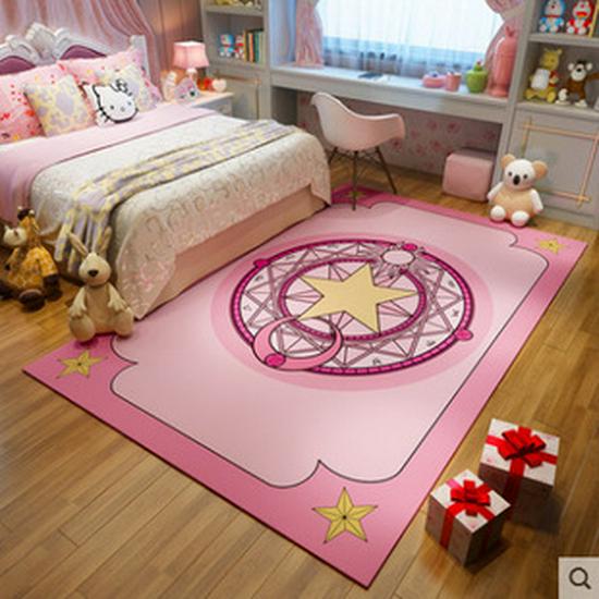 Nordic Tie-Dye Non-Slip Plush Carpet for Living Room & Bedroom - Children's Sofa Rug