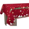Nappe Anti-taches Noël Rouge Taille Rectangle 150x350 Cm