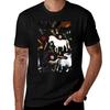 Horses Pattern In Teal Tshirt Soft Antishrink Cotton Tee